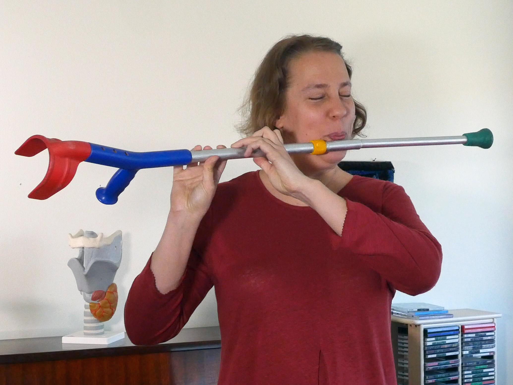 Crutch flute